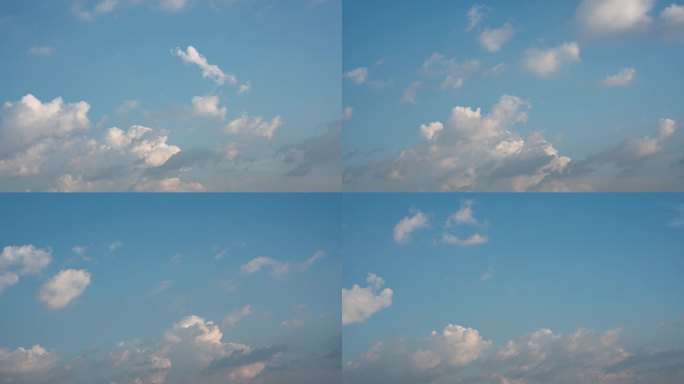 4K高清快速翻滚的云朵延时摄影40