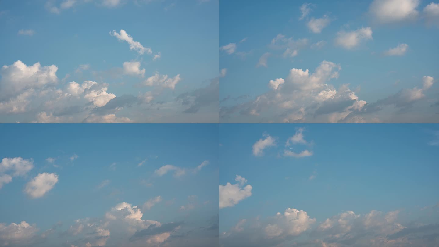 4K高清快速翻滚的云朵延时摄影40