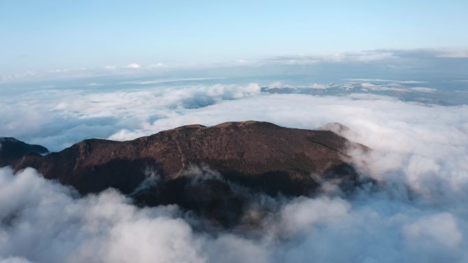 原创4K航拍日落云海山川旅游宣传必备