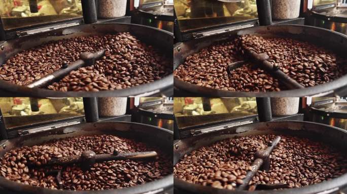 烘培机中鲜饮芳香咖啡豆