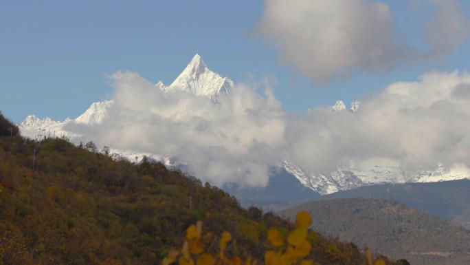 缅茨姆峰 神女峰 梅里雪山延时摄影