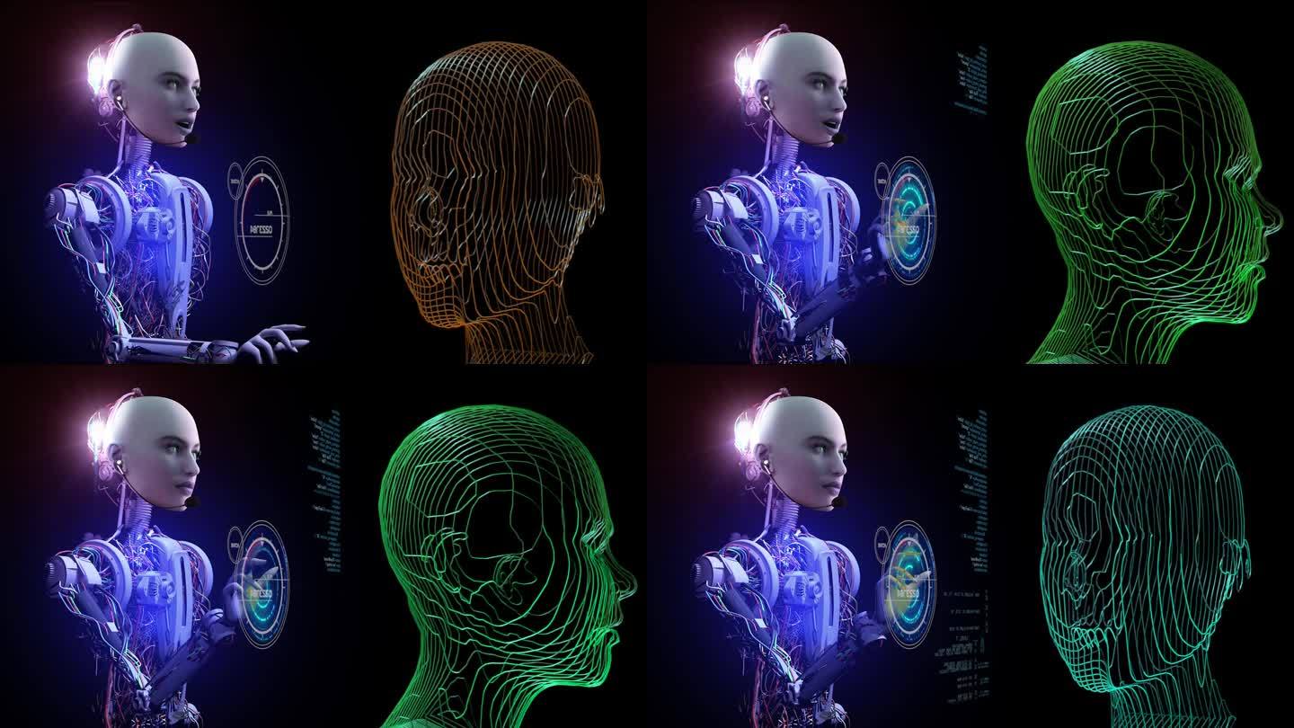 仿人机器人用虚拟计算机编码人工智能