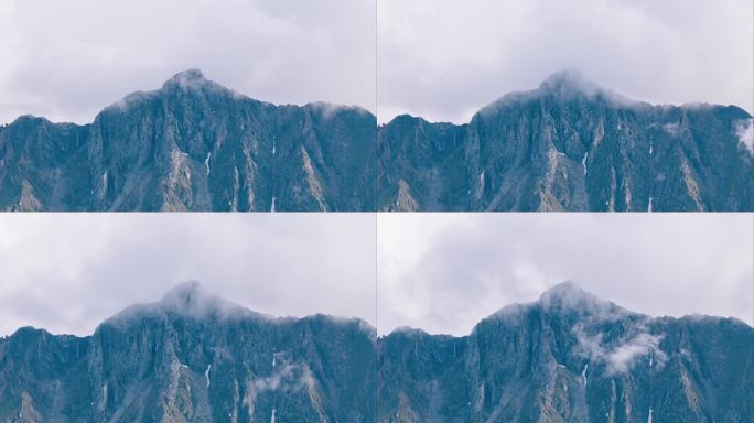 云南迪庆州夏季高原山川与云雾延时摄影