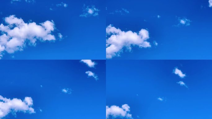4k蓝天白云流动12秒带自然音效