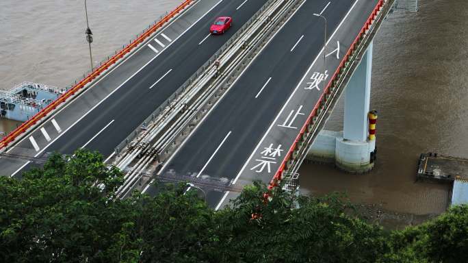 车辆在大桥行驶