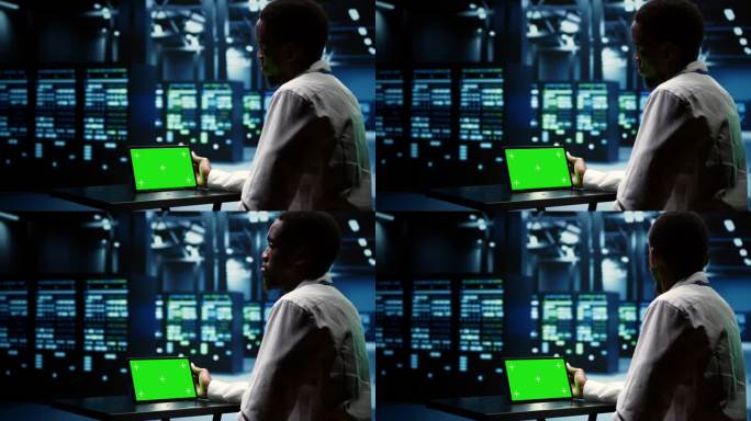 绿屏平板服务器扫描