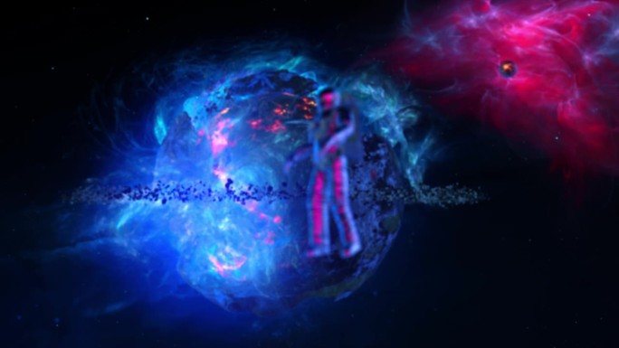 超越事件视界:黑洞奥德赛-一个创新的宇航员探索宇宙在尖端的服装，揭示惊人的高保真的视觉效果