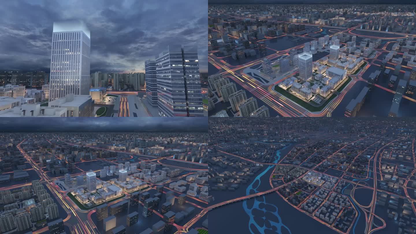 科技虚拟智慧城市片头