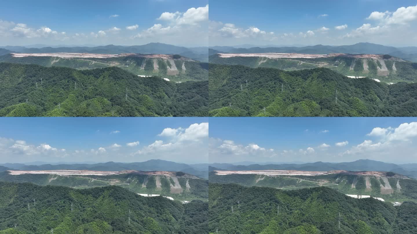 挖山挖矿生态破坏夷为平地矿山