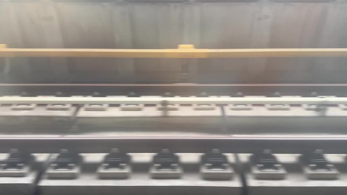 4K原创 实拍火车铁轨视频