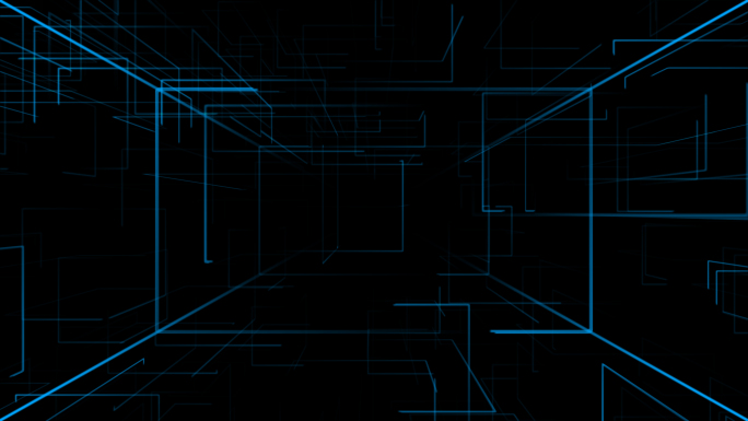 通道科技线条空间穿梭视频背景