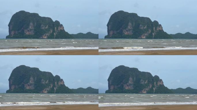 泰国南部风暴过后的海滩