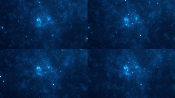 4K 3D深空星系，有恒星、尘埃粒子、宇宙星云和星系