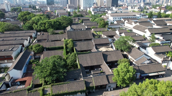 浙江绍兴鲁迅故居5A景区航拍 (8)