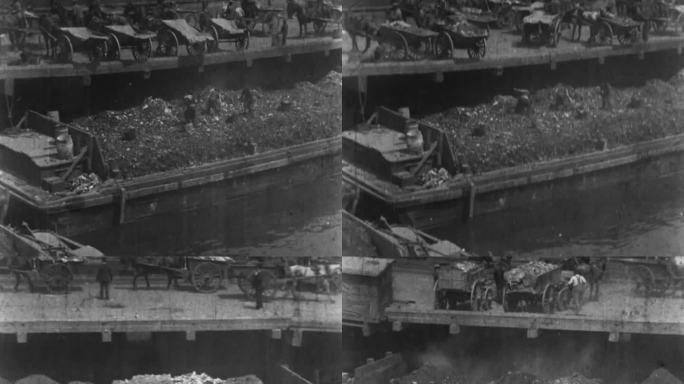上世纪初 纽约市垃圾倾倒码头