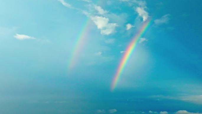 长沙雨后双彩虹