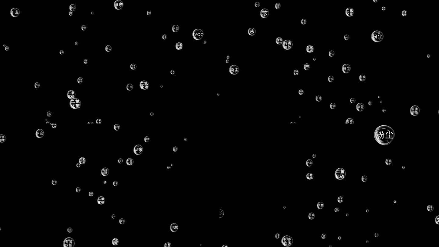 室内甲醛有害气体漂浮物泡泡带通道