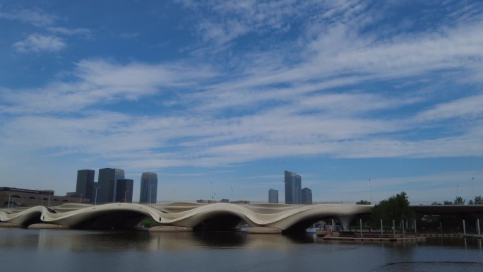 日出天际线城市雕塑韩美林北京通州大运河
