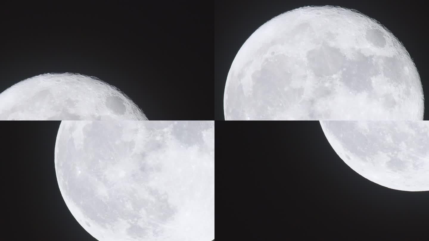 超级大月亮-月升-冷月-居中上字幕-3