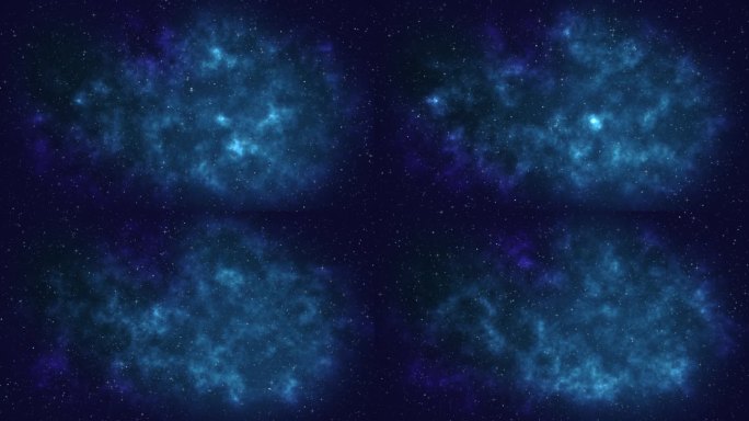 4K 3D动画外太空飞行到螺旋星云在太空深处的星云。飞星耀斑