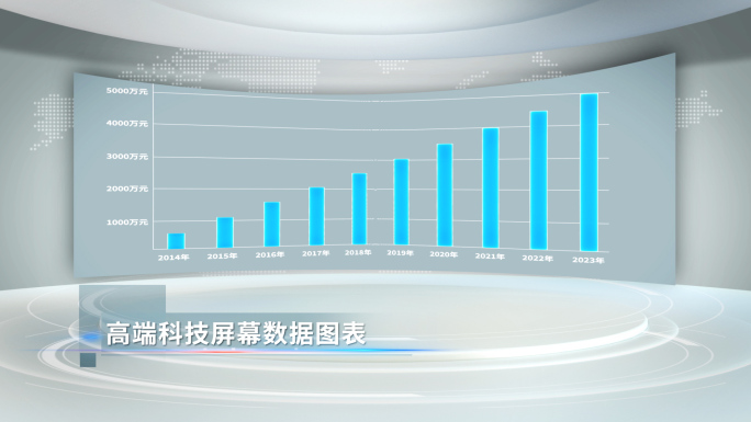 高端科技屏幕数据图表