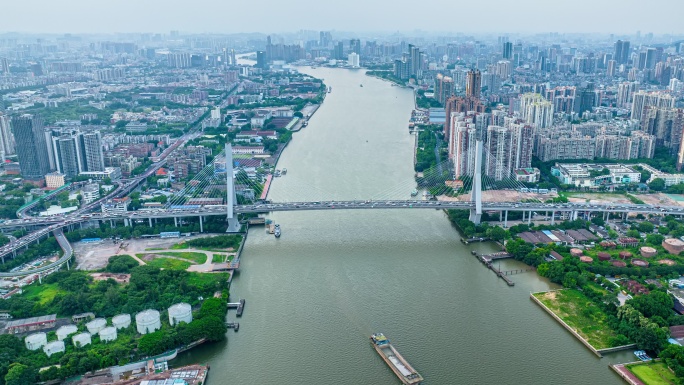 鹤洞大桥车流延时