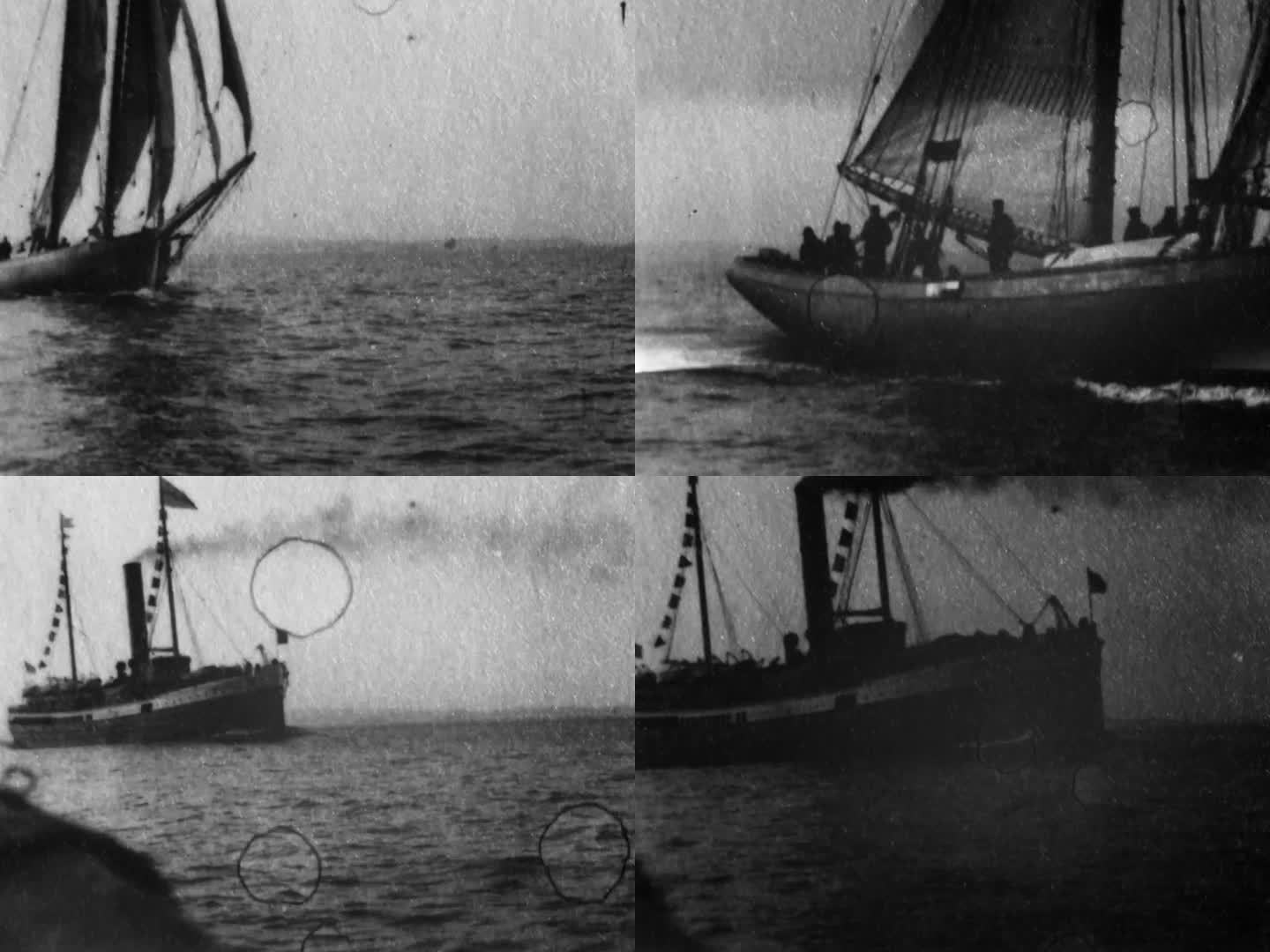 上世纪初 纽约港的领航船