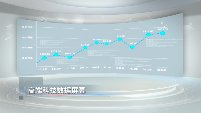 高端科技数据屏幕