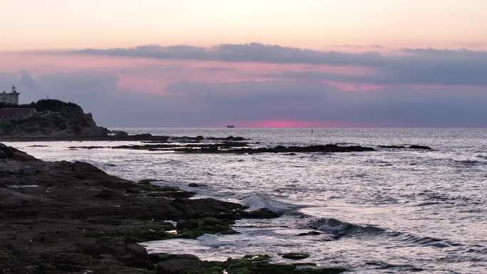 黄昏  大海  波涛 浪花