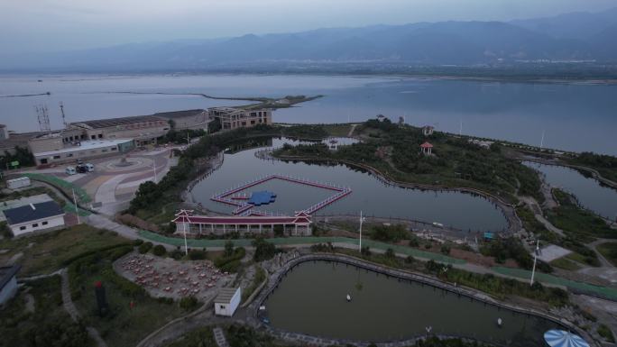 山西运城七彩盐湖景区