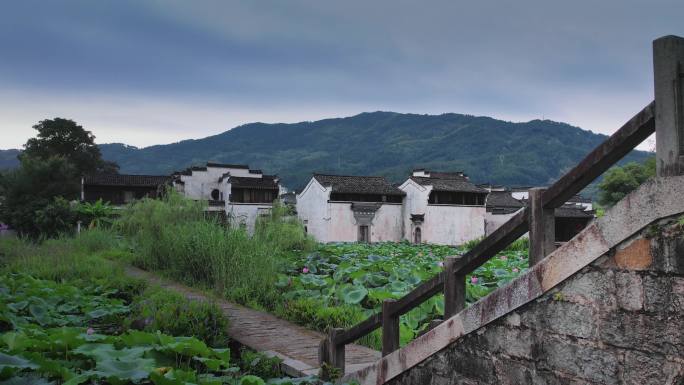 4K无水印呈坎景区航拍