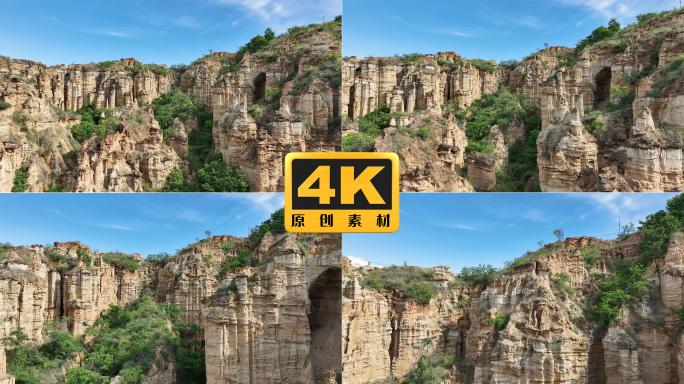 4K-元谋土林风光，土林航拍，土林奇观