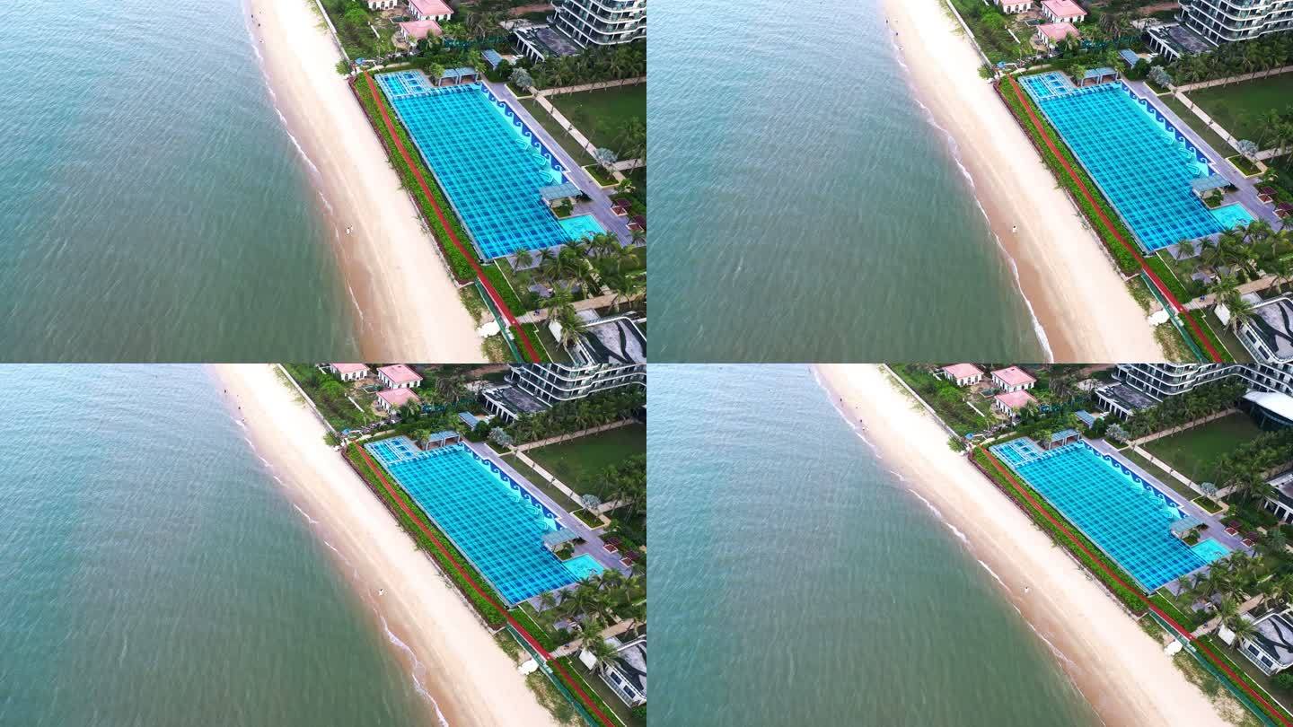 海边泳池和酒店