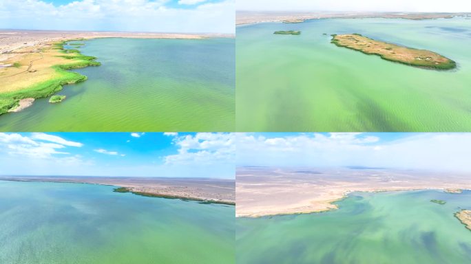 4k航拍内蒙古额济纳旗居延海合集