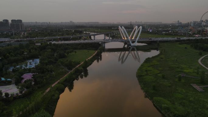 镐京大桥沣河生态湿地公园35