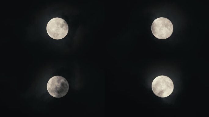 4K拍摄十五的满月