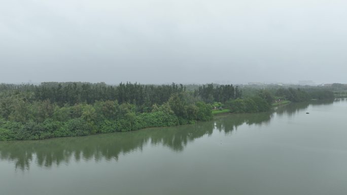 海南城市海岸线航拍