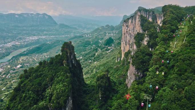 黄鹤峰林景区航拍4K