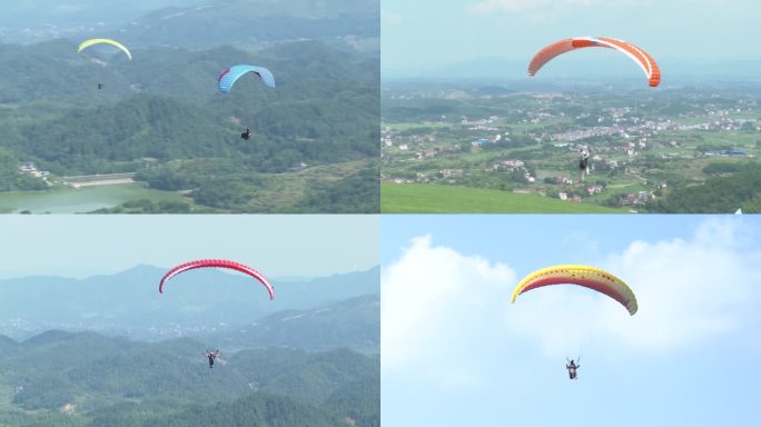 滑翔伞运动滑翔伞飞行户外极限运动