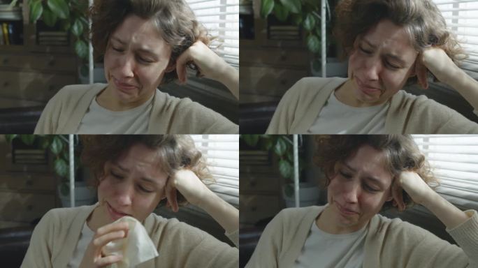 抑郁症妇女在治疗期间哭泣