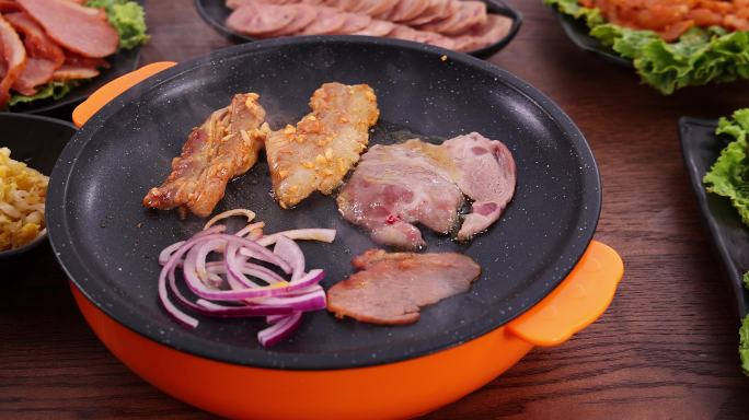 家庭版的韩式烤肉套餐