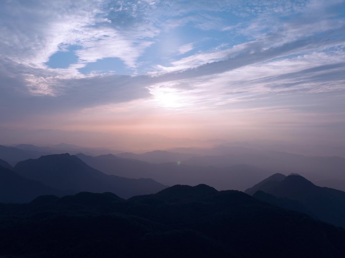 桂林山水之猫儿山延时