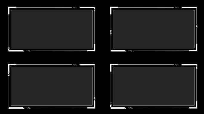 HUD风格-科技感边框 图片框 文字框