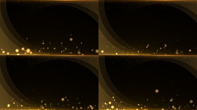 4K金线条粒子边框通道循环视频遮罩