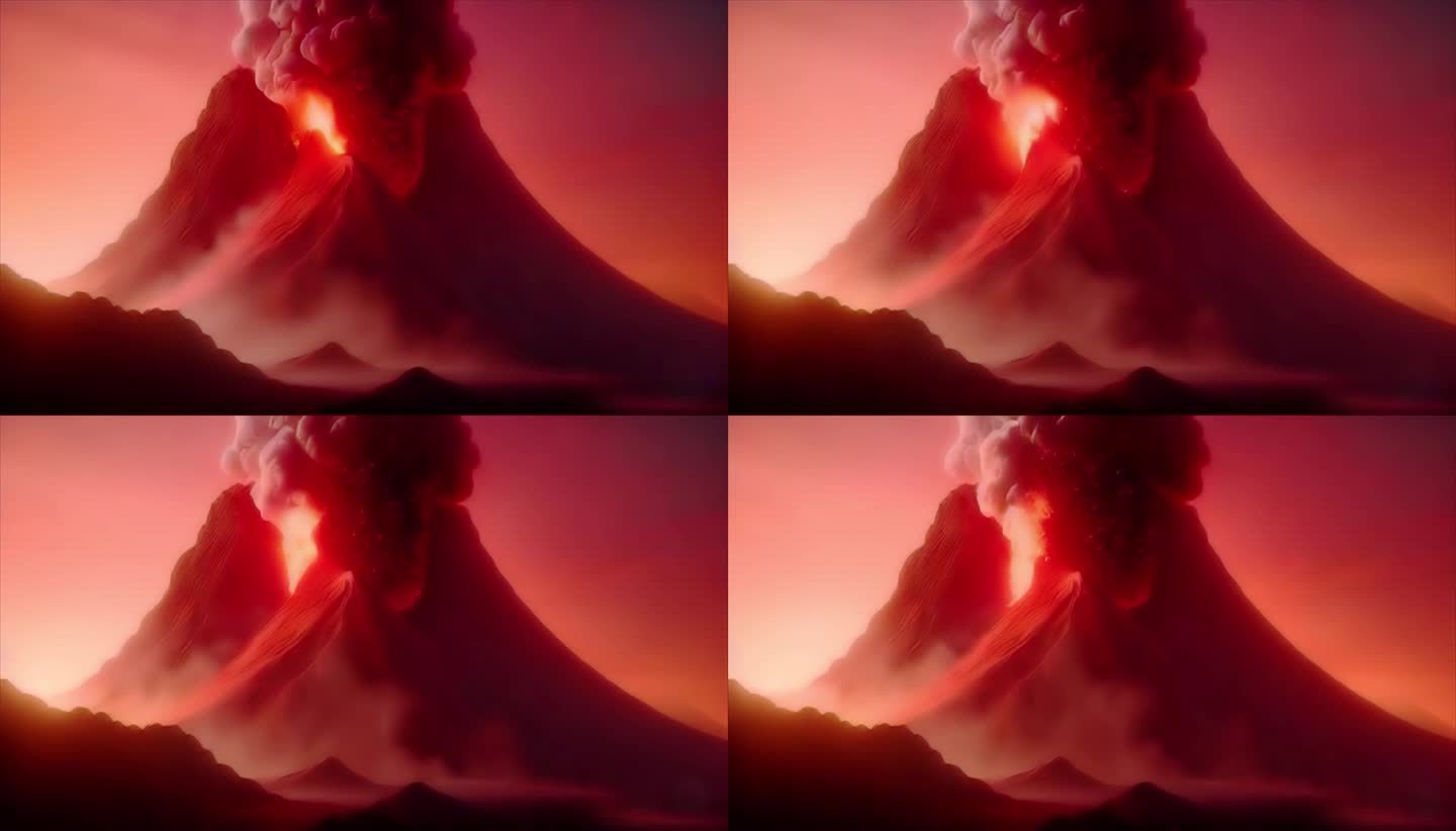 4K火山爆发