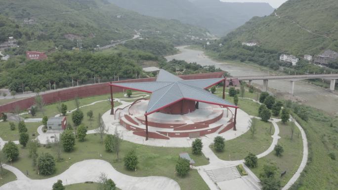 大五角星建筑红军基地四渡赤水实景体验园