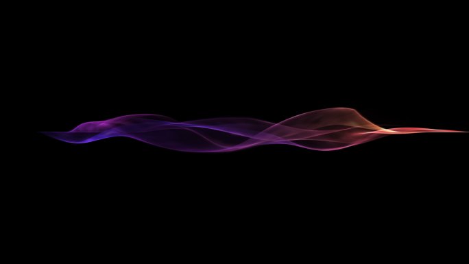 紫色粒子飘带音波声波-无缝循环带透明通道