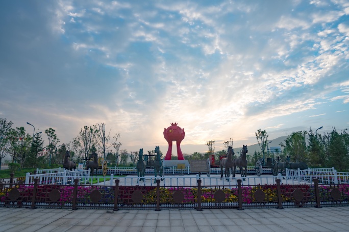 张家川县团结广场延时