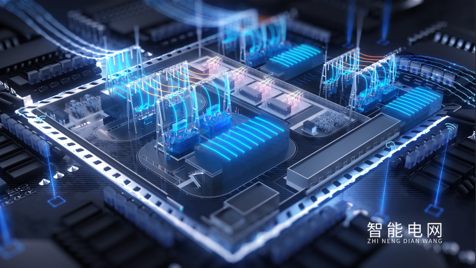 电力科技智慧电塔能源变电站片头AE模板