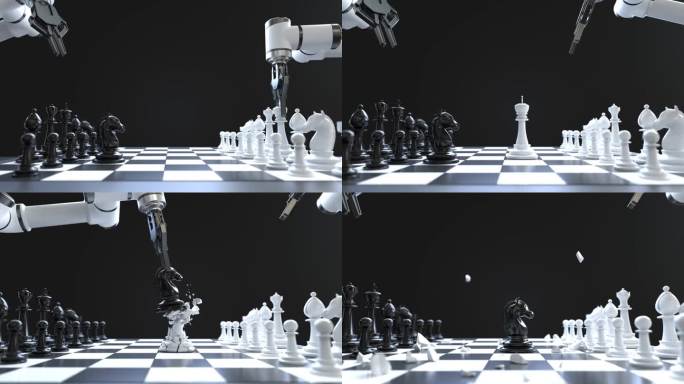 机器人手臂下棋，经营战略概念